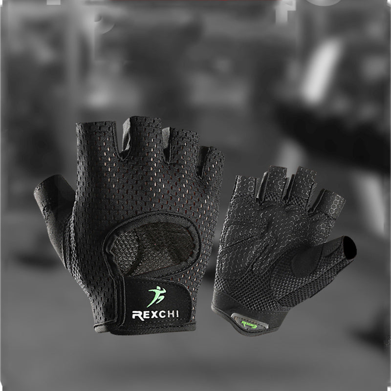 Dumbbell Equipment Horizontal Bar Half-finger Non-slip Exercise Pull-up Fitness Gloves